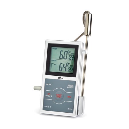 CDN Dual-Sensing Probe Thermometer/Timer - Silver DSP1-S